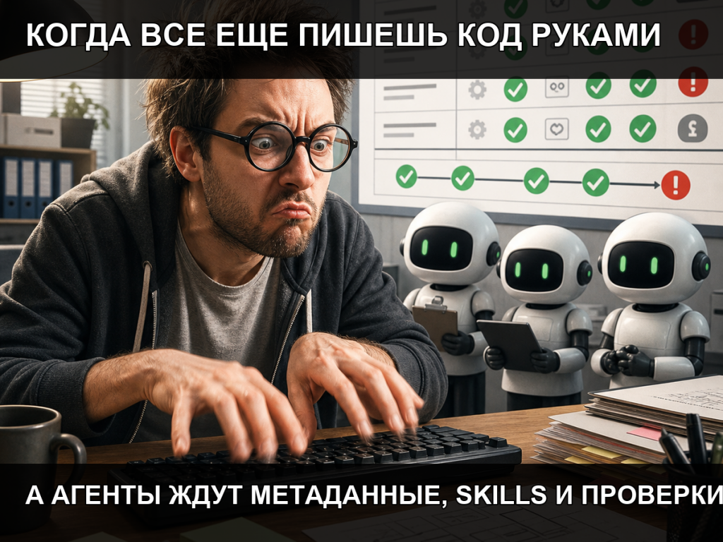 Когда все еще пишешь код руками
