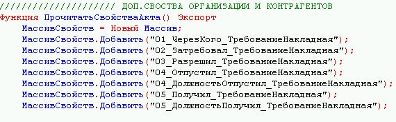 описание свойств печатной формы