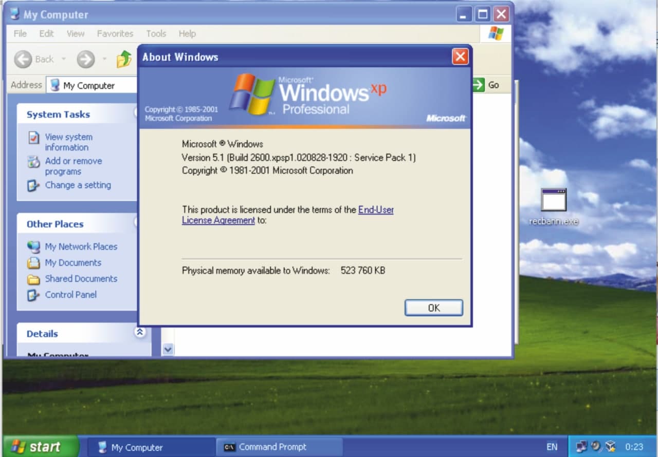 Виндовс хр sp1. Windows XP — Windows NT 5.1 (2001). Windows XP professional sp1. Окно Windows XP.