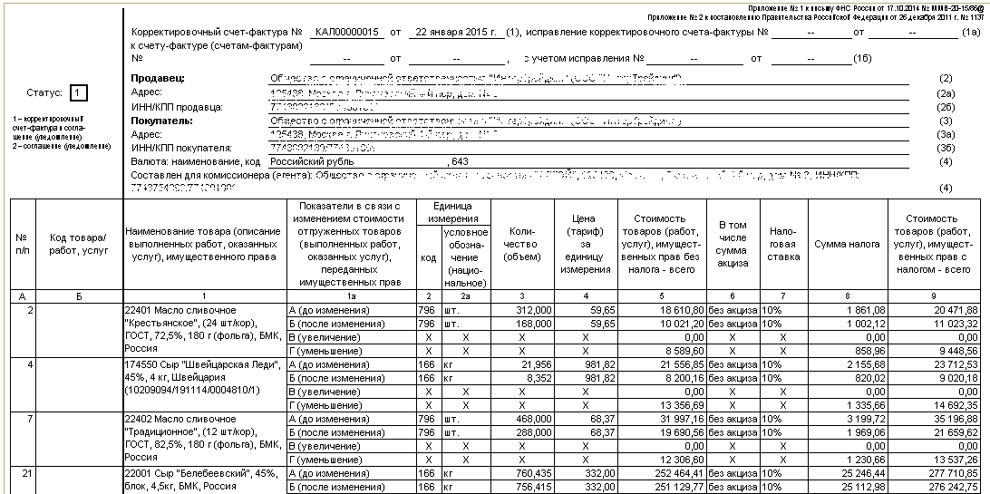 Укд со статусом 2 образец заполнения