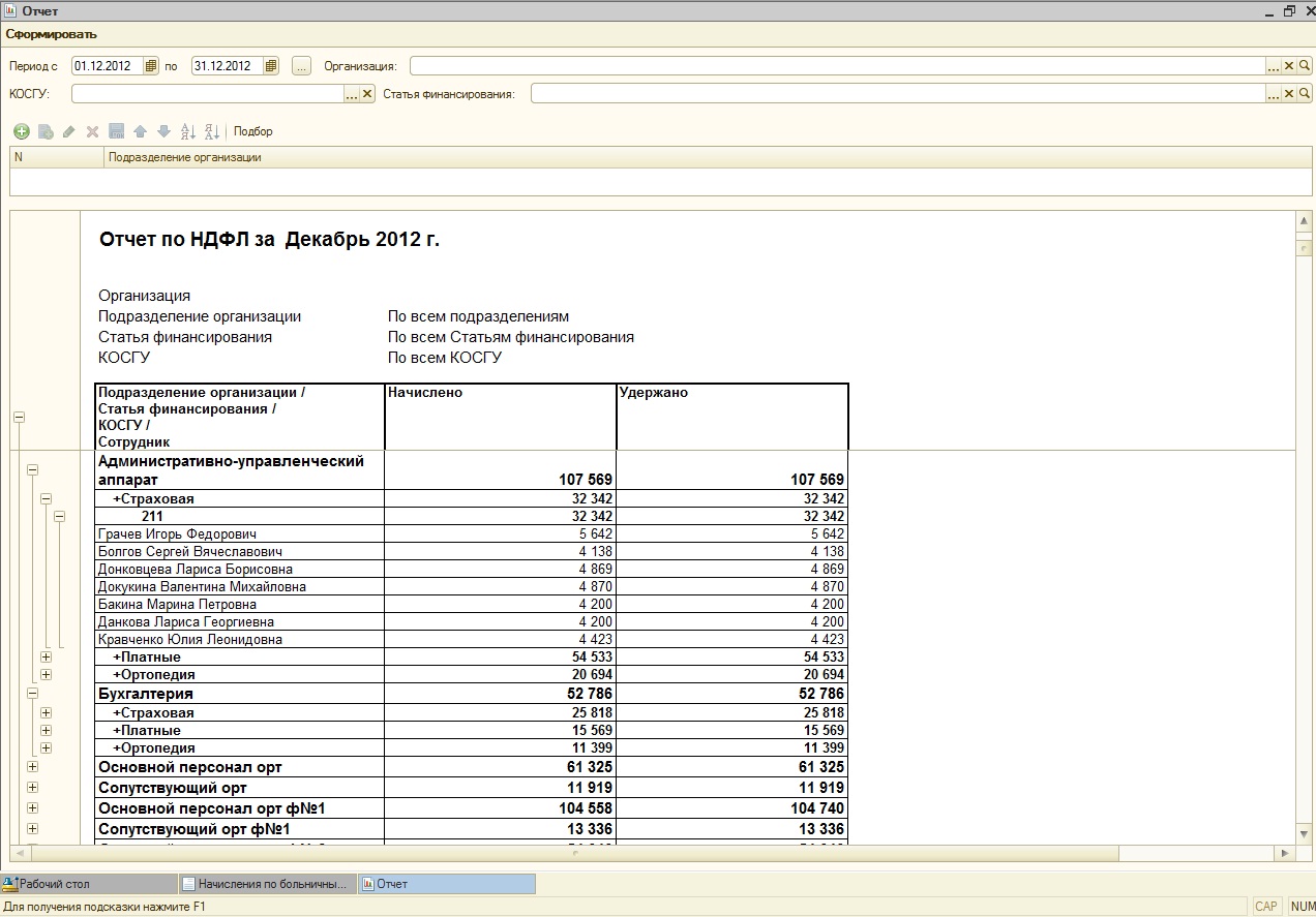Отчет по подоходному. Отчет по НДФЛ. Отчет по косгу. Финансирование косгу. Косгу 200.