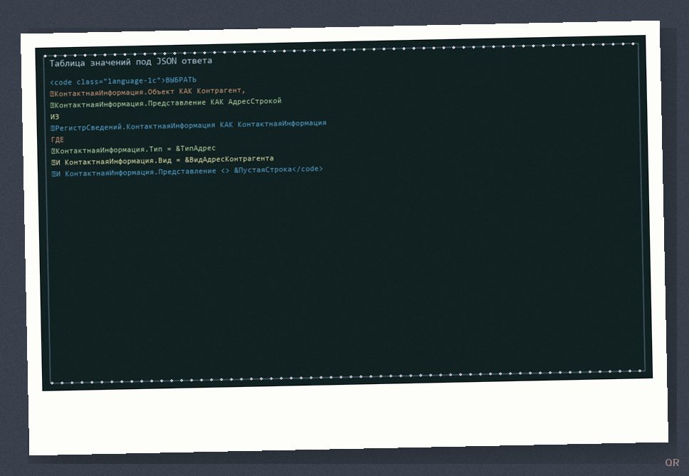 ��������: ������� �������� ��� JSON ������