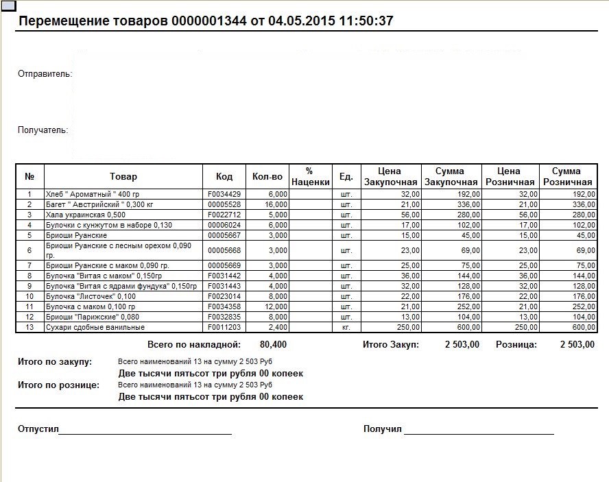 Перемещение товаров форма. Приходная накладная 1с печатная форма. Накладная на кондитерские изделия. Накладная на поступление товара. Накладная продовольственные товары.