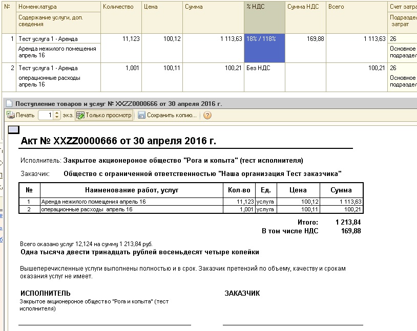 Закрывающие документы образец для ип без ндс