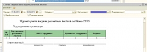 Журнал выдачи расчетных листков образец