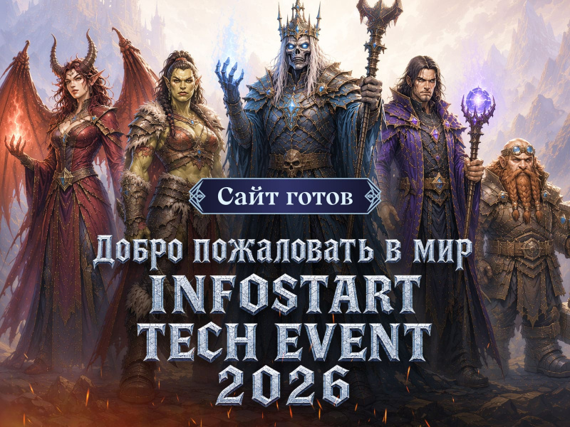 ����� ���������� � ��� INFOSTART TECH EVENT 2026: ����� ���� �����������!