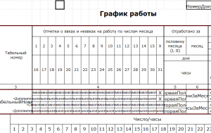 График работы 30