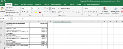 �������� �� ����� Excel �������� �������� �� ��������