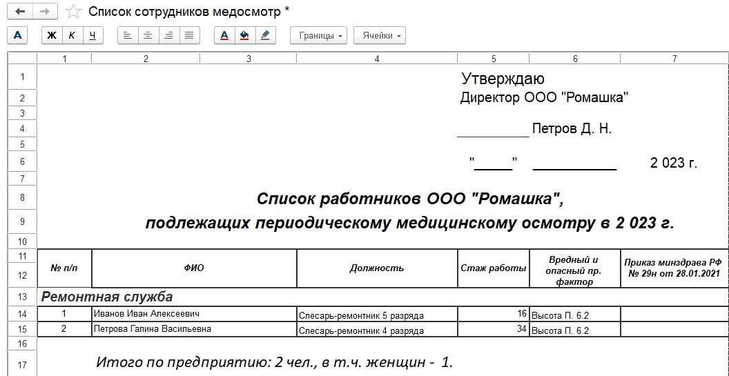 Список работников подлежащих медосмотру. Списка работников, подлежащих периодическим медосмотрам. Список профессий подлежащих периодическим медицинским осмотрам. 1с список работников, подлежащих периодическому медосмотру.