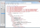 При двойном клике на строке списка, откроется XML-документ с помощью браузера:
