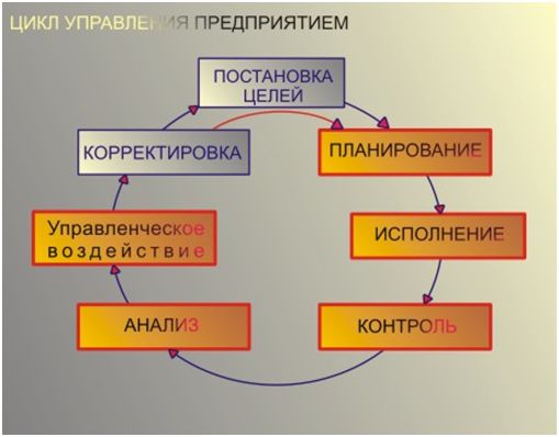 Циклы управления по цели. Управленческий цикл.